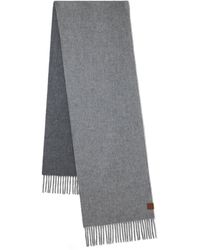 Mulberry - Reversible Cashmere Bi-Colour Scarf Melange-Dark Gr - Lyst