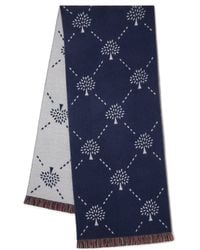 Mulberry - Diamond Tree Jacquard Scarf Night Sky-Eggshell - Lyst