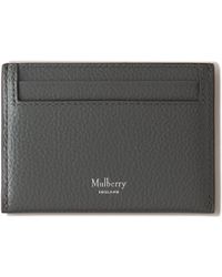 Mulberry - Credit Card Slip In Charcoal Small Classic Grain - Lyst