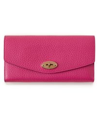 Mulberry - Darley Wallet In Pink Heavy Grain - Lyst