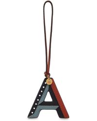 Mulberry - Tri-colour Leather Keyring - Lyst