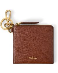 Mulberry - Clip Zipped Credit Card Pouch Oak - Lyst