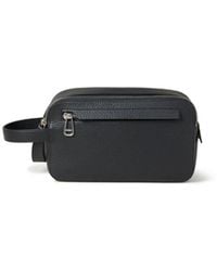 Mulberry - Double Zip Wash Case In Black Heavy Grain - Lyst