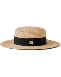 Mulberry - Summer Boater Hat - Lyst