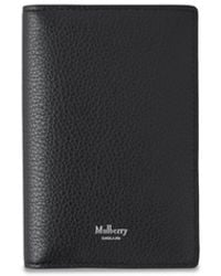 Mulberry - Passport Cover In Black Small Classic Grain - Lyst