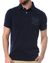 Hilfiger Denim Prince Badge Polo T-shirt - Blue