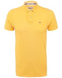 Hilfiger Denim Pilot Flag Polo T-shirt - Yellow