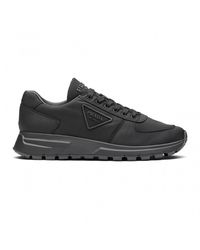 mens grey prada trainers