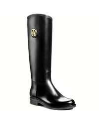 Tommy Hilfiger Oxridge 3r Wellington Tall Boots - Black