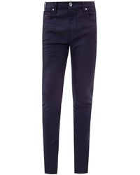 Guess Super Skinny Oiled Effect Indigo Jeans - Blue