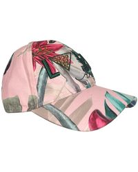 Guess Embroidered Studded Detail Women's Baseball Cap - Pink