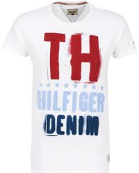 Hilfiger Denim - New Jersey Round Neck T-shirt - Lyst