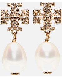 Tory Burch - Kira 18k Gold-plated Pearl Earrings - Lyst
