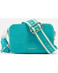 Ted Baker Helena Suede Padlock Cross Body Bag in Brown Lyst Canada