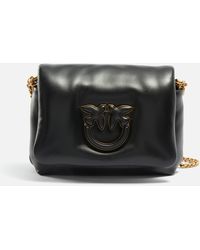 Pinko - Love Puff Baby Click Leather Bag - Lyst