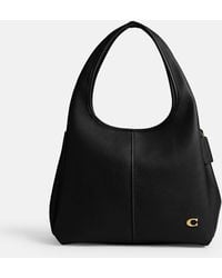 COACH - Lana Polished Pebble Leather Shoulder Bag - Lyst