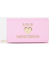 Love Moschino Love Chain Cross Body Bag - Pink