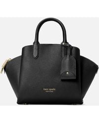 Kate Spade Avenue Refined Grain Leather Mini Satchel Bag - Black