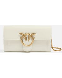 Pinko - Love One Leather Wallet Bag - Lyst