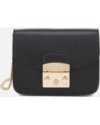 furla black handbag