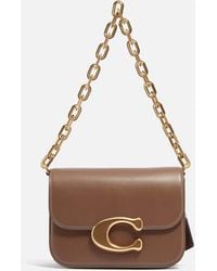 COACH - Idol Luxe Leather Shoulder Bag - Lyst