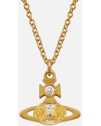 Vivienne Westwood - Allie Gold Tone Pendant Necklace - Lyst