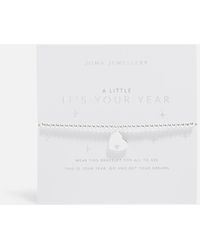Joma Jewellery - A Little It's Your Year Silver-tone Bracelet - Lyst