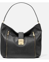 MICHAEL Michael Kors - Addie Leather Hobo Bag - Lyst