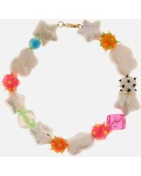 July Child - Grunge Princess Gold-plated, Pearl And Beaded Bracelet - Lyst