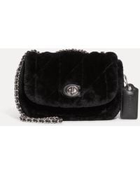COACH - Shearling Quilted Pillow Madison Shoulder Bag 18 - Lyst