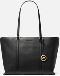 MICHAEL Michael Kors - Temple Large Leather Tote Bag - Lyst