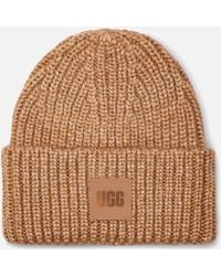 UGG - Airy Knit Ribbed Beanie - Lyst