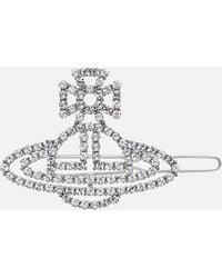 Vivienne Westwood - Annalisa Silver-tone And Crystal Hair Clip - Lyst