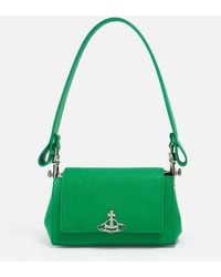 Vivienne Westwood - Hazel Cross-grain Faux Leather-blend Small Handbag - Lyst