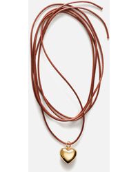 Anni Lu - Heart On A String 24-karat Gold Ion Plating Necklace - Lyst