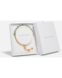 Joma Jewellery - Manifestones Aventurine Opportunity Gold-plated Bracelet - Lyst