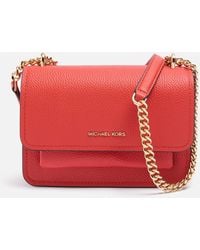 MICHAEL Michael Kors - Claire Small Leather Crossbody Bag - Lyst