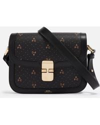 A.P.C. - Sac Grace Small Leather Shoulder Bag - Lyst