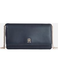 Tommy Hilfiger - Refined Chain Faux Leather Crossbody Bag - Lyst