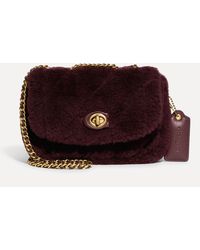 madison quilted pillow shearling shoulder bag