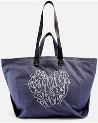 See By Chloé - Je T'aime Denim Tote Bag - Lyst