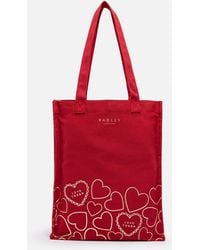 Radley - Valentines Medium Cotton-canvas Tote Bag - Lyst