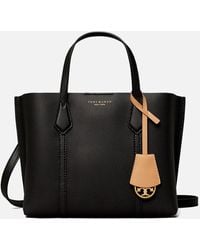 Tory Burch Perry Small Triple Compartment Tote Bag - Black