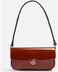 Tory Burch - Robinson Spazzolato Leather Shoulder Bag - Lyst
