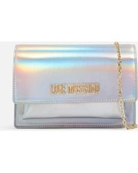 Love Moschino - Classic Chain Faux Leather Crossbody Bag - Lyst