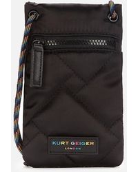 Kurt Geiger Recycled Phone Holder Cross Body Bag - Black