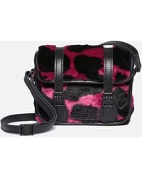 Dr. Martens - Leather And Faux Fur Satchel - Lyst