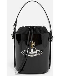 Vivienne Westwood - Daisy Patent-leather Bucket Bag - Lyst
