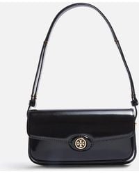 Tory Burch - Robinson Spazzolato Patent Leather Shoulder Bag - Lyst
