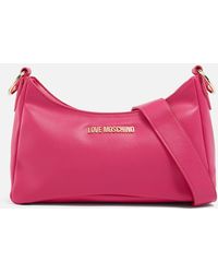 Love Moschino - Pouch Charm Faux Leather Crossbody Bag - Lyst